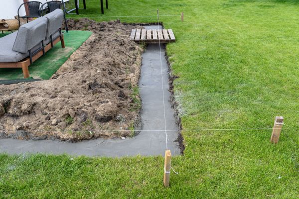 Cement Footer Installation in Murrieta