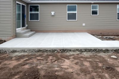 Concrete Patio Installation detail